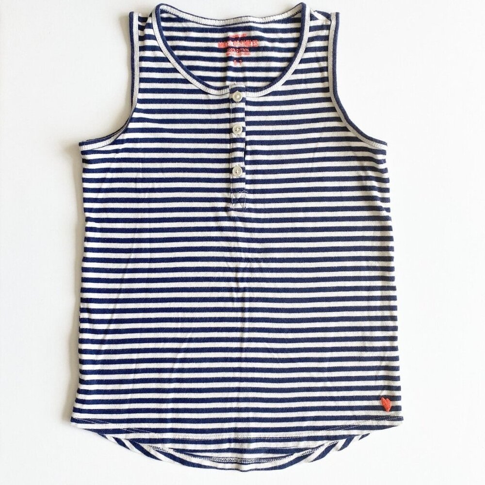 Crewcuts Navy Stripe Henley Tank